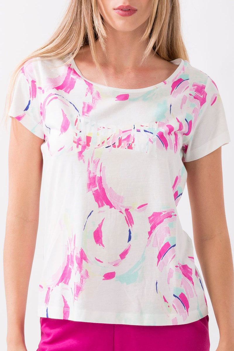 Carica immagine in Galleria Viewer, T-SHIRT DYNAMIC WORLD CON STAMPA ALL-OVER