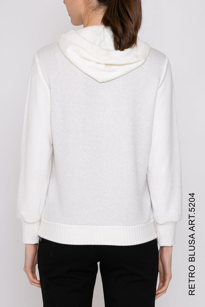 Carica immagine in Galleria Viewer, MAGLIA DONNA Lana con cappuccio