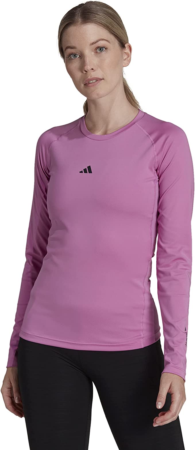 Carica immagine in Galleria Viewer, T-SHIRT Adidas Maglietta A Maniche Lunghe Techfit