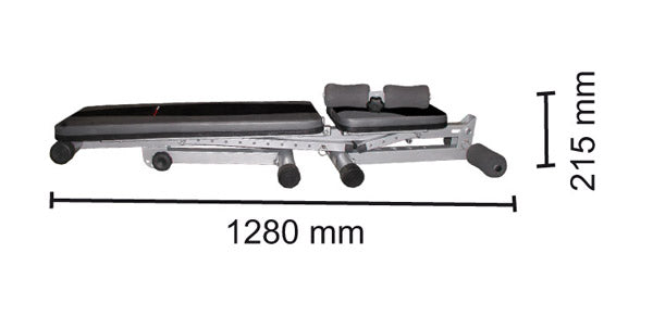 Carica immagine in Galleria Viewer, Panca piana/inclinabile addominiali richiudibile WBK-400