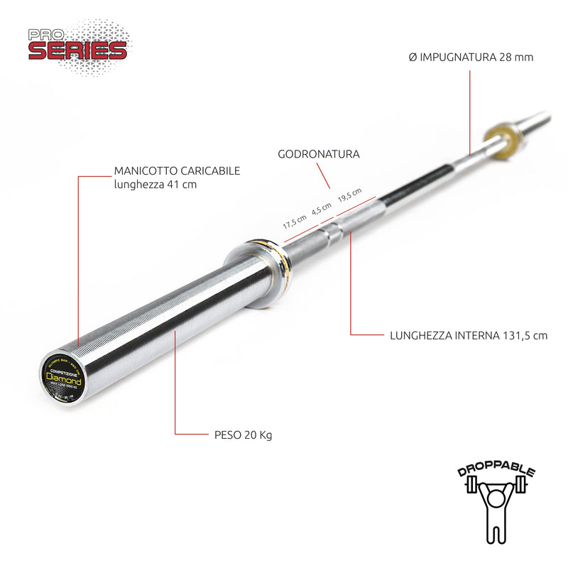 Carica immagine in Galleria Viewer, BILANCIERE OLIMPICO COMPETIZIONE – 1000 KG