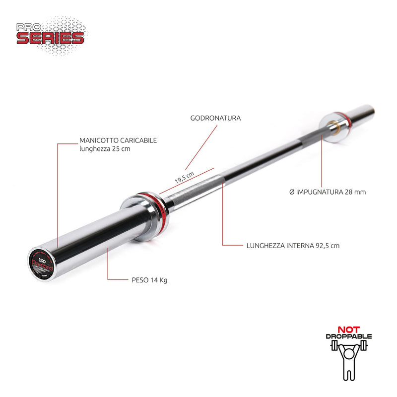 Carica immagine in Galleria Viewer, BILANCIERE OLIMPICO – 200 KG 150CM