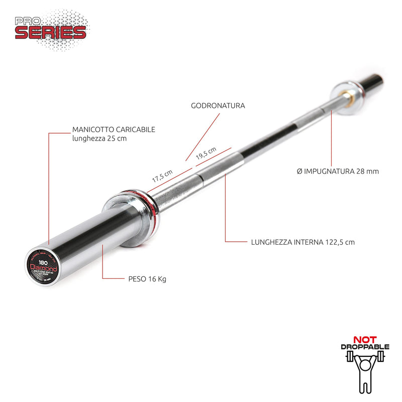 Carica immagine in Galleria Viewer, BILANCIERE OLIMPICO – 200 KG BOD180N