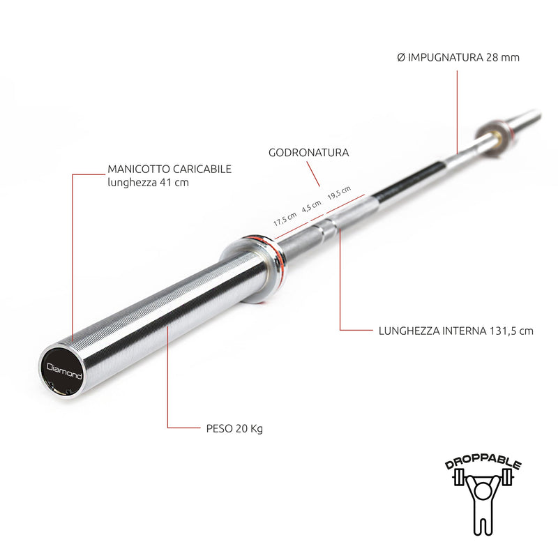 Carica immagine in Galleria Viewer, BILANCIERE OLIMPICO PROFESSIONALE – 700 KG