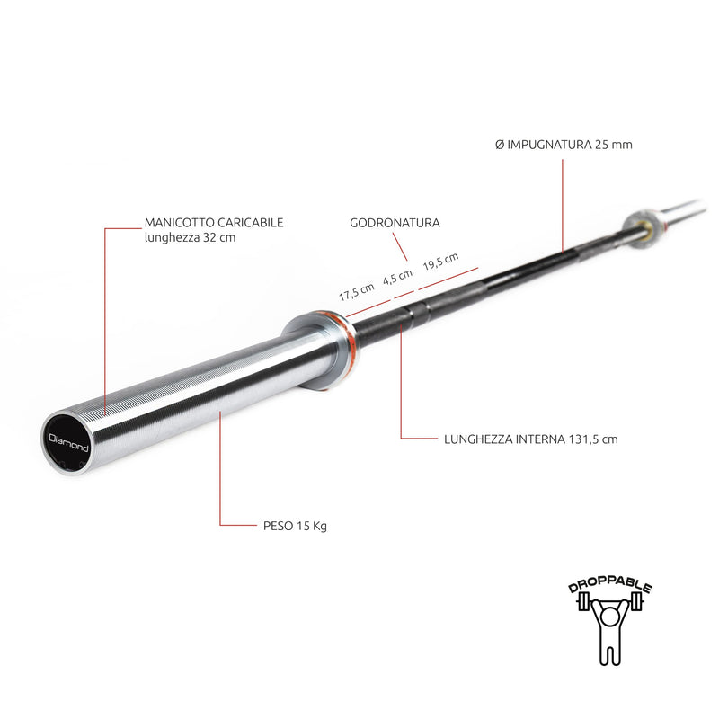 Carica immagine in Galleria Viewer, BILANCIERE OLIMPICO WOMAN – 250 KG