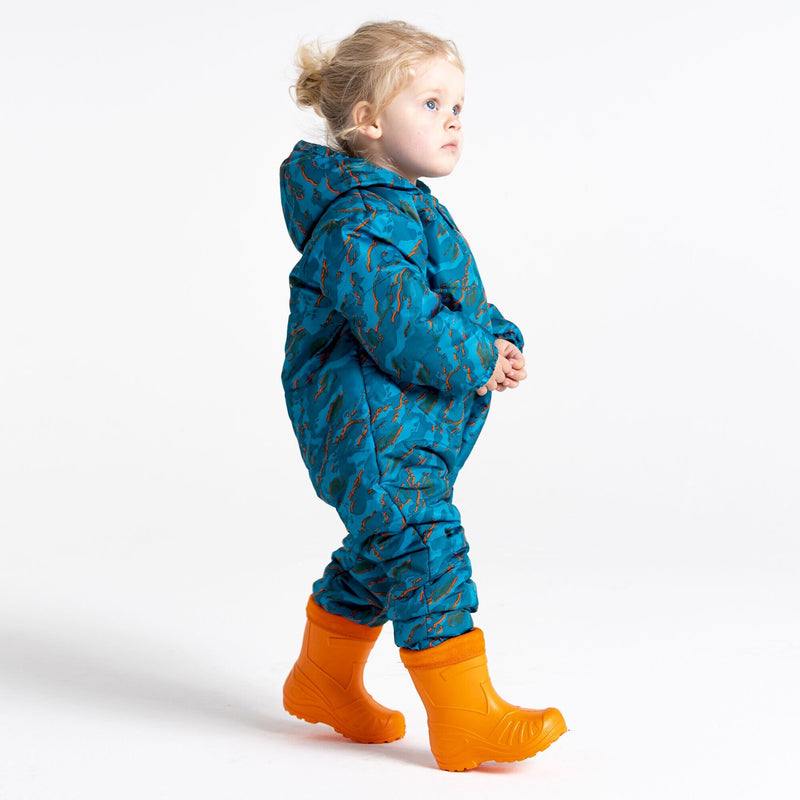 Carica immagine in Galleria Viewer, Tuta da neve isolata impermeabile per bambini Bambino II | Stampa mimetica blu