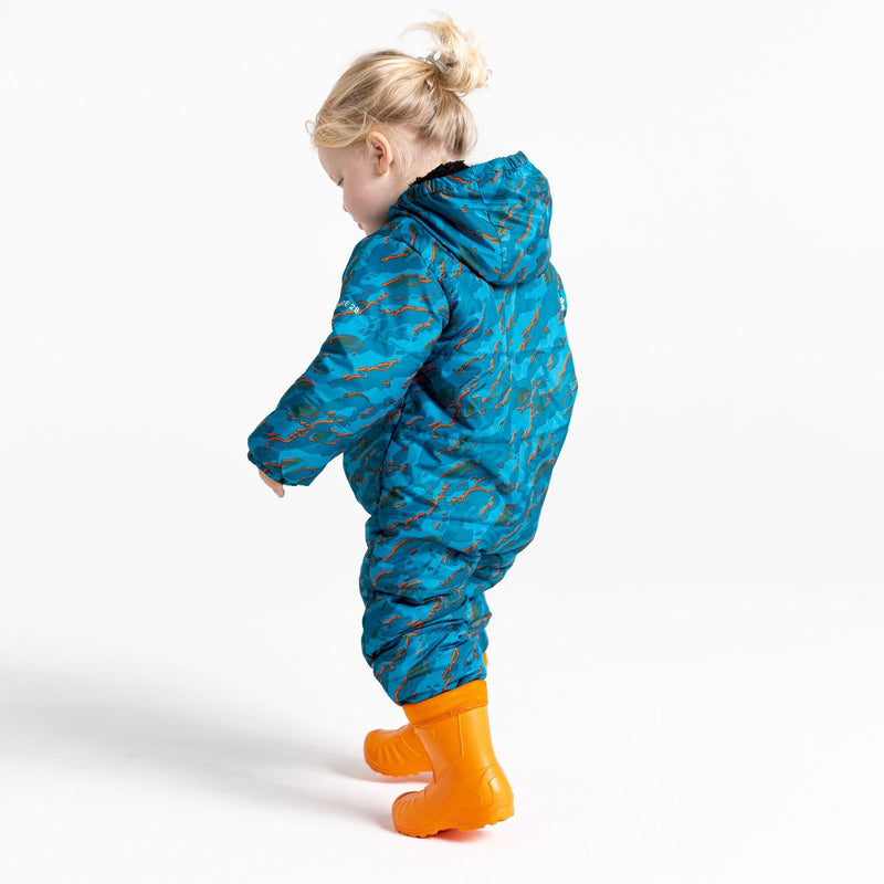 Carica immagine in Galleria Viewer, Tuta da neve isolata impermeabile per bambini Bambino II | Stampa mimetica blu