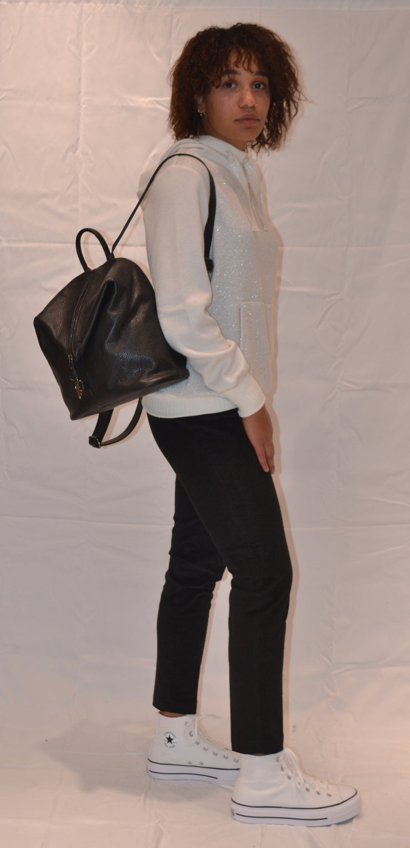 Carica immagine in Galleria Viewer, MAGLIA DONNA Lana con cappuccio