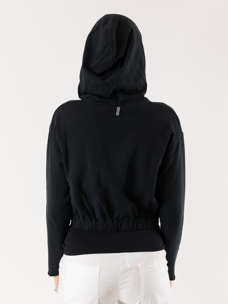 Carica immagine in Galleria Viewer, FELPA DONNA DEHA FULL ZIP NERO