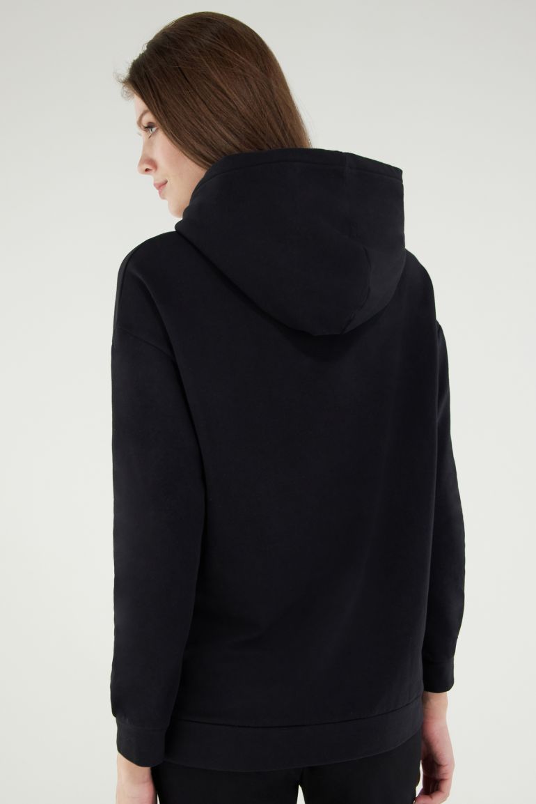 Carica immagine in Galleria Viewer, Felpa FREDDY con cappuccio e stampa effetto strass