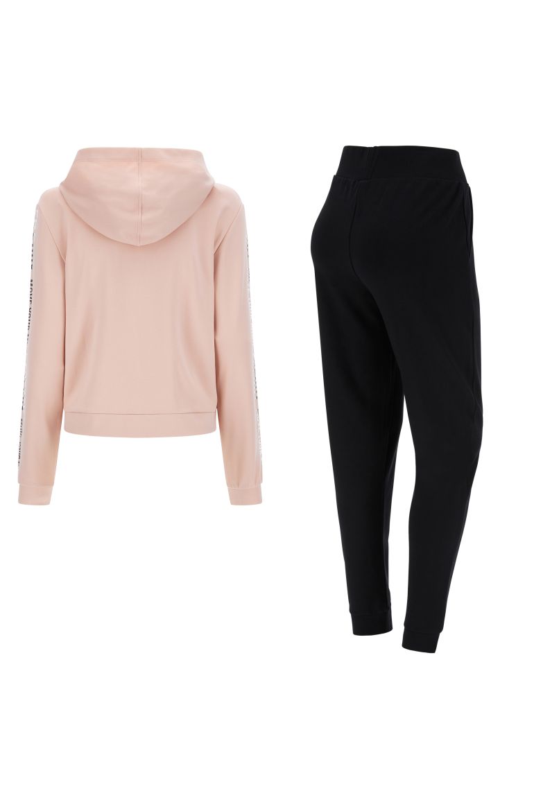 Carica immagine in Galleria Viewer, Tuta FREDDY sportiva in felpa bonded con stampe lucide argento