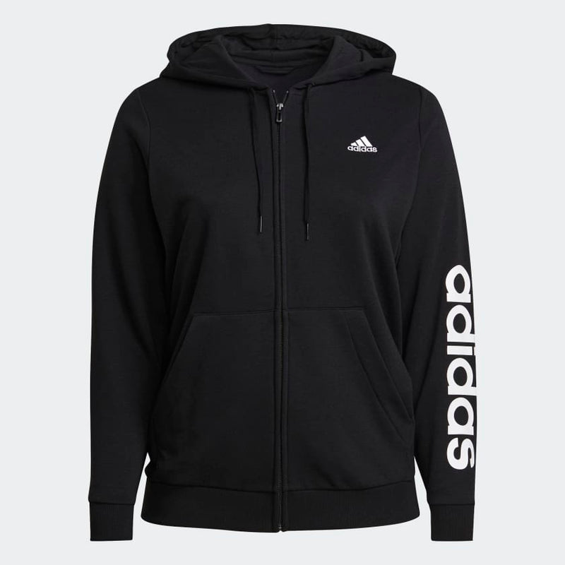 Carica immagine in Galleria Viewer, FELPA ADIDAS HOODIE ESSENTIALS LOGO FULL-ZIP (TAGLIE FORTI)