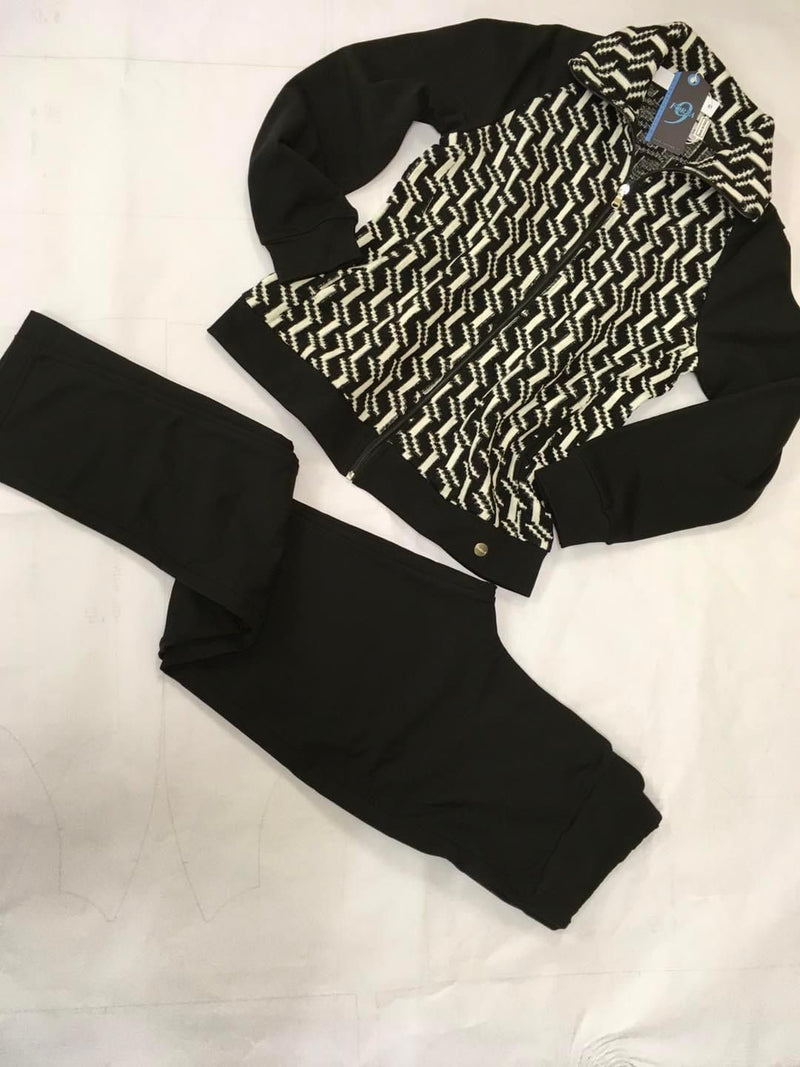 Carica immagine in Galleria Viewer, TUTA DONNA FELPA FULLZIP JACQUARD