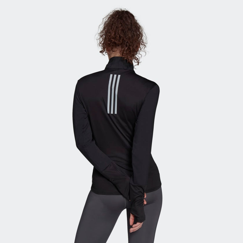 Carica immagine in Galleria Viewer, T-shirt ADIDAS OWN THE RUN 1/2 ZIP Black