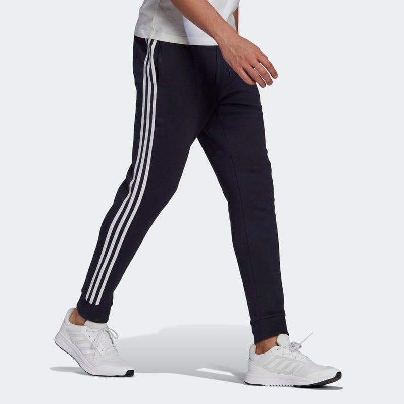Carica immagine in Galleria Viewer, PANTALONI ESSENTIALS FLEECE TAPERED CUFF 3-STRIPES