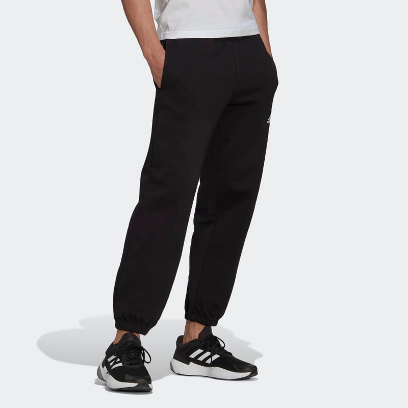 Carica immagine in Galleria Viewer, PANTALONI ADIDAS DA ALLENAMENTO ESSENTIALS FEELVIVID COTTON FLEECE STRAIGHT LEG