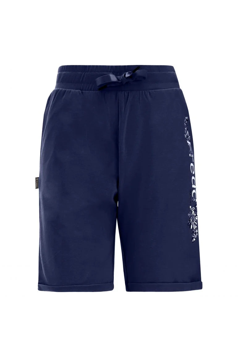 Carica immagine in Galleria Viewer, Bermuda in jersey con stampa Freddy su un fianco