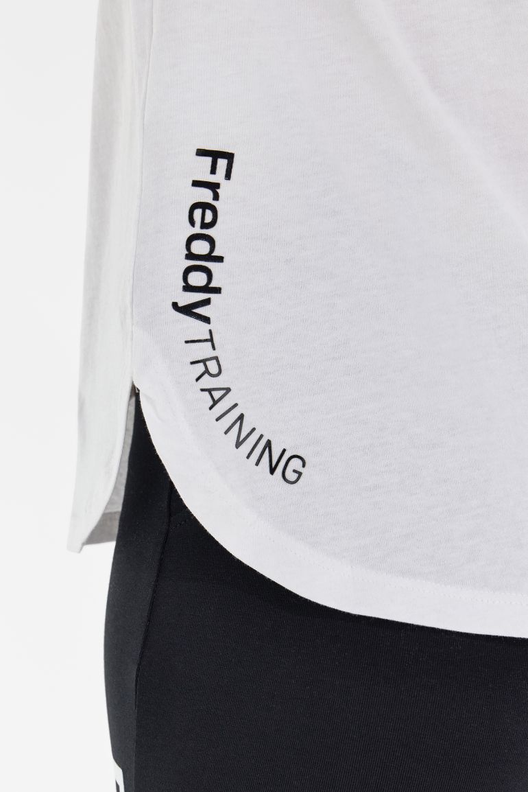 Carica immagine in Galleria Viewer, Canotta jersey di cotone stampa floreale FREDDY TRAINING