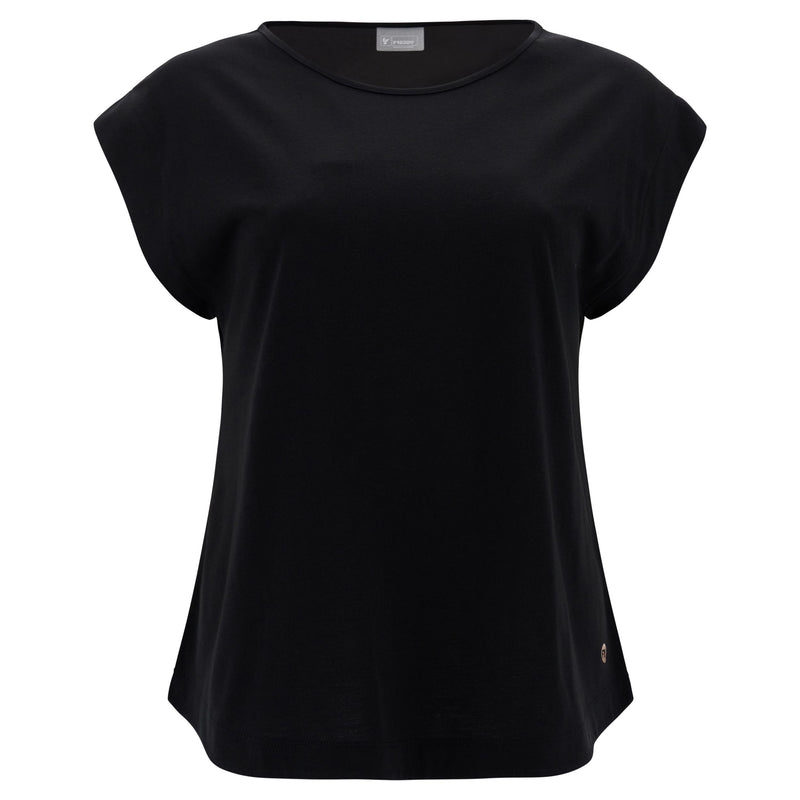 Carica immagine in Galleria Viewer, T-shirt fronte in modal e retro in satin