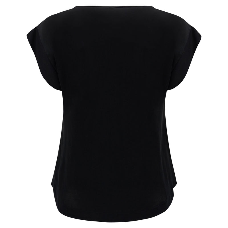 Carica immagine in Galleria Viewer, T-shirt fronte in modal e retro in satin