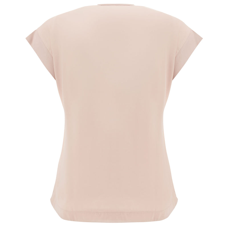 Carica immagine in Galleria Viewer, T-shirt fronte in modal e retro in satin