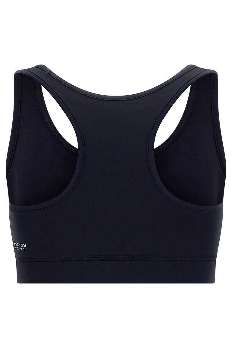 Carica immagine in Galleria Viewer, Reggiseno sportivo traspirante con stampa frontale gommata