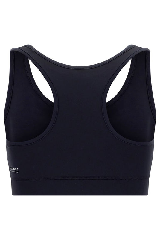 Reggiseno sportivo traspirante con stampa frontale gommata