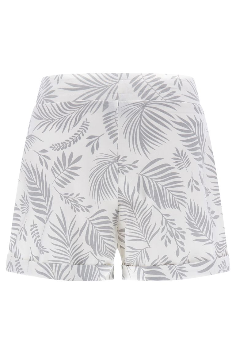 Carica immagine in Galleria Viewer, Shorts in jersey stampa foliage tropicale