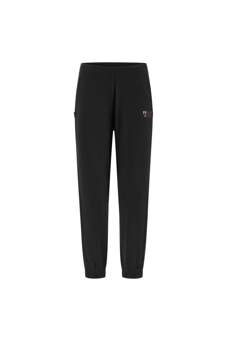 Carica immagine in Galleria Viewer, Pantaloni comfort in interlock con elastico su vita e fondo