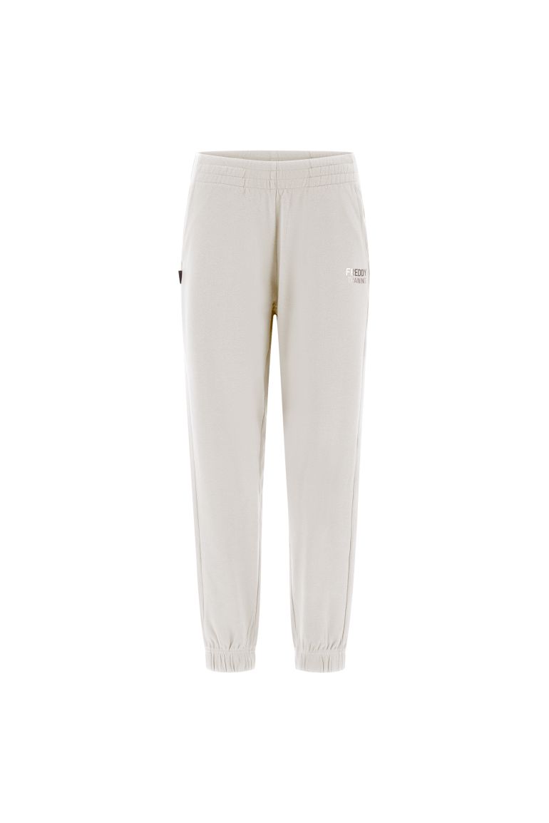 Carica immagine in Galleria Viewer, Pantaloni comfort in interlock con elastico su vita e fondo