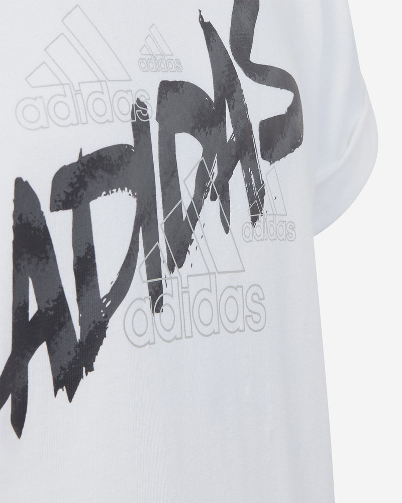 Carica immagine in Galleria Viewer, T-shirt manica corta in cotone da ragazza con nodo laterale