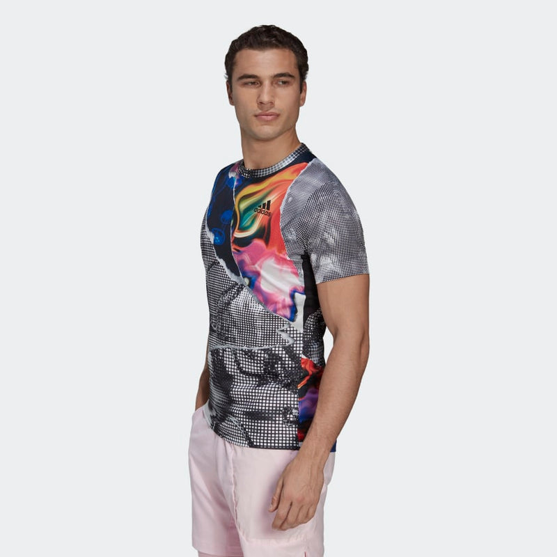 Carica immagine in Galleria Viewer, T-SHIRT ADIDAS DA TENNIS U.S. SERIES PRINTED FREELIFT