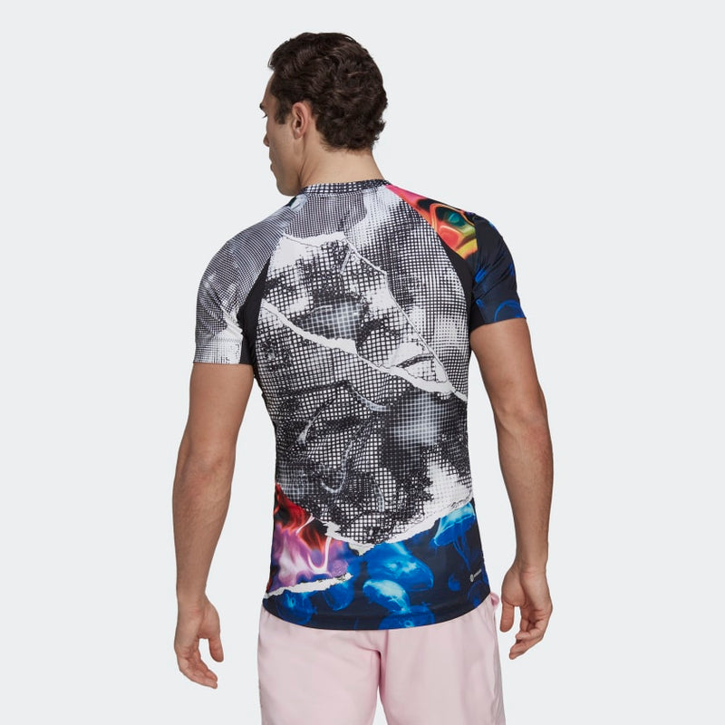 Carica immagine in Galleria Viewer, T-SHIRT ADIDAS DA TENNIS U.S. SERIES PRINTED FREELIFT