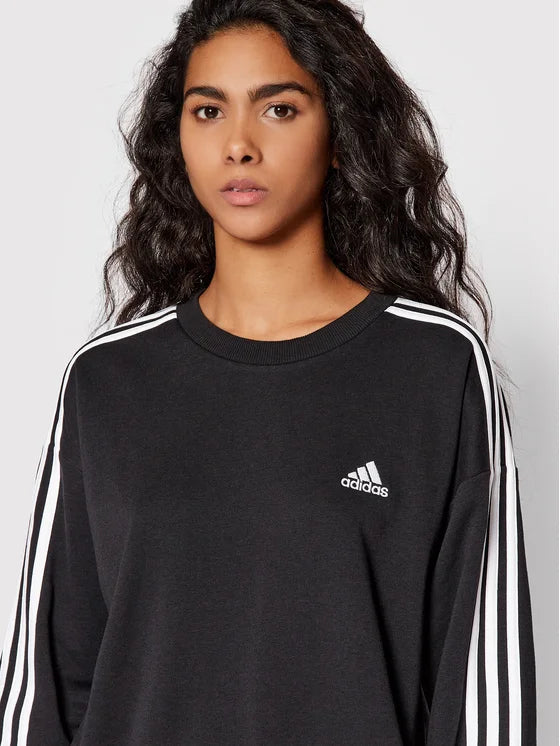 Carica immagine in Galleria Viewer, FELPA ADIDAS Essentials Studio Nero Loose Fit