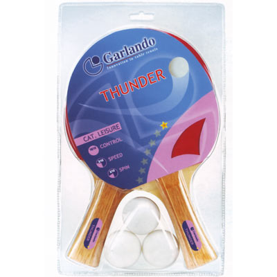 Set Thunder da Ping Pong (2 Racchette 1 Stella + 3 Palline 1 Stella)