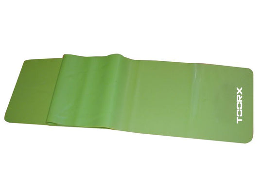 Fascia Elastica Toorx in lattice indicata per aumentare la flessibilità e rafforzare i muscoli.