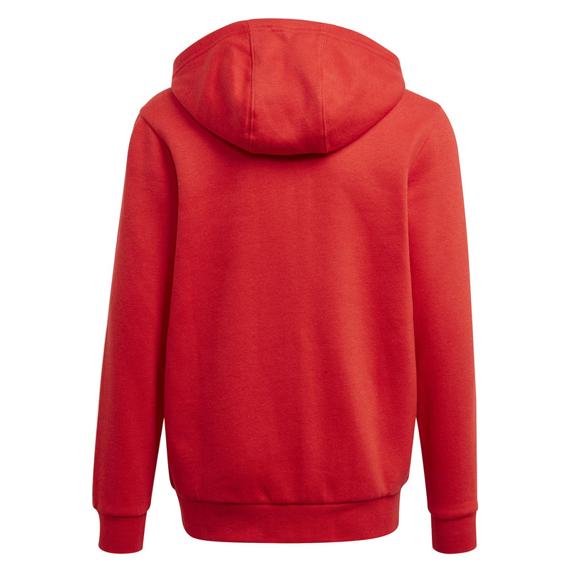 Carica immagine in Galleria Viewer, Felpa Cappuccio e Zip Essentials 3-Stripes Rossa