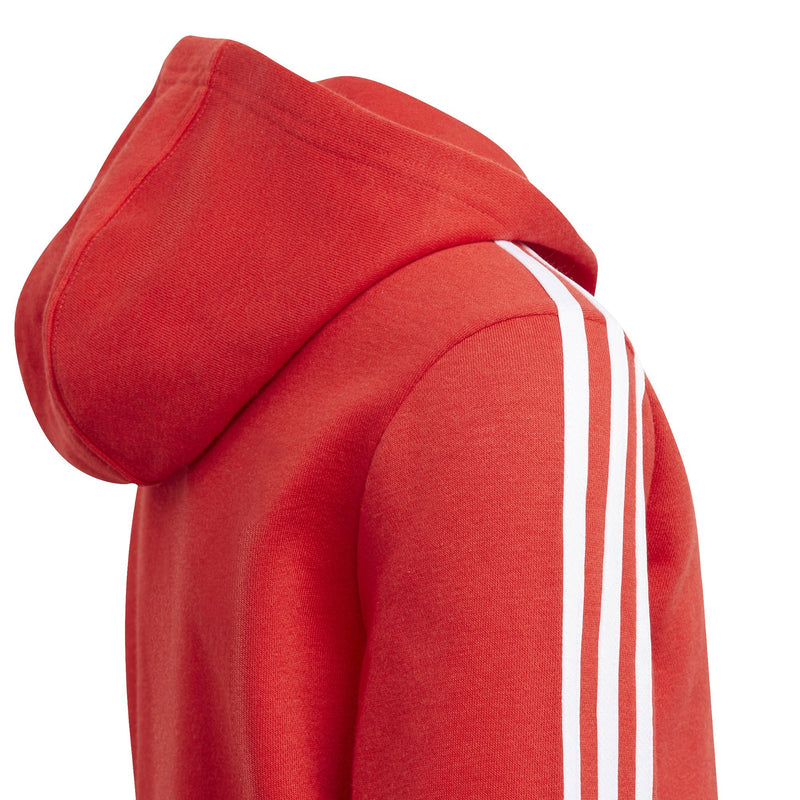 Carica immagine in Galleria Viewer, Felpa Cappuccio e Zip Essentials 3-Stripes Rossa