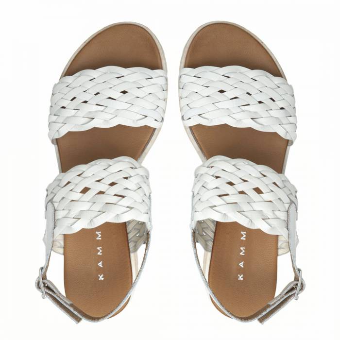 Carica immagine in Galleria Viewer, Sandali donna in pelle intrecciata