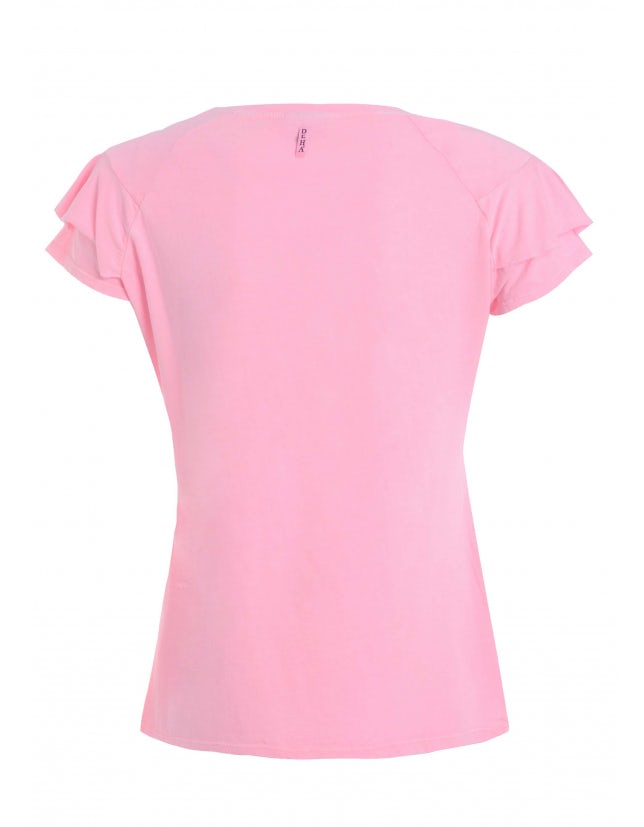 Carica immagine in Galleria Viewer, T-SHIRT CON VOLANTS ECO-WEAR DEHA