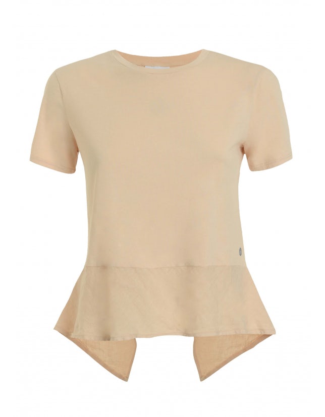 Carica immagine in Galleria Viewer, T-SHIRT INSERTI IN LINO DEHA