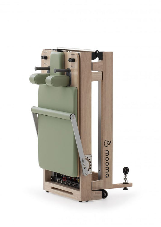 Lettino Reformer Pilates Salvaspazio in Legno Mooma