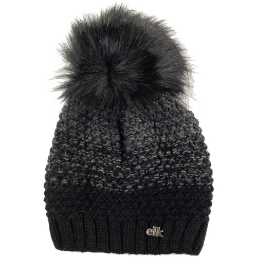 CAPPELLO CON POM PON BICOLORE ELK