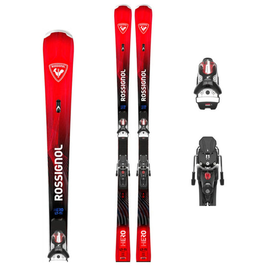 Sci HERO LT TI R22 + Attacchi SPX 14 ROCKERACE GW WHITE BLACK Race Carve | 2027
