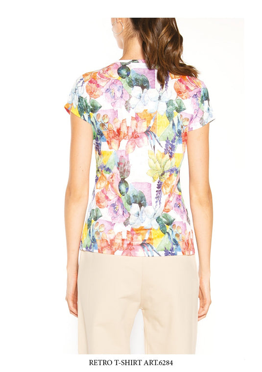 T-shirt fantasia fiori