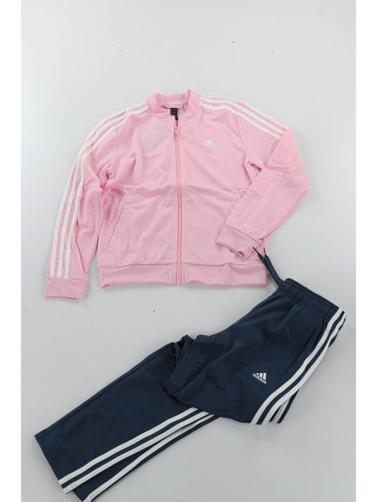 Tuta Adidas IS2637 da bambina rosa e blu.