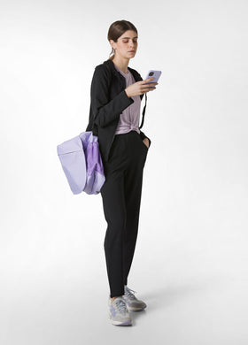 PANTALONE SLIM FIT IN FELPA LEGGERA NERO