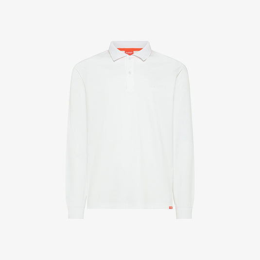 Polo in jersey con maniche lunghe