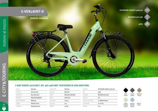 Bicicletta Elettrica E-VEN28INT-D 28