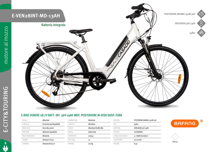 Bicicletta Elettrica E-VEN28INT-MD 28